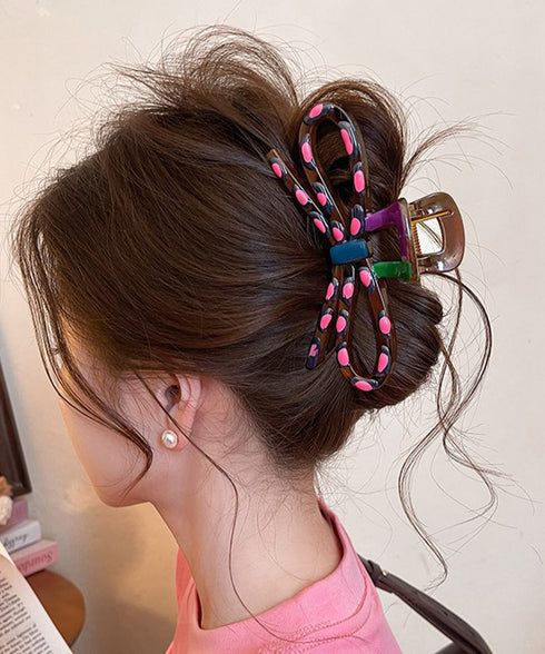 バンスクリップ ドーパミン ヘアクリップ レディース ヘアアクセサリー 髪飾り まとめ髪 ヘアアレンジグッズ おしゃれ 大人可愛い 女子会 髪留め ヘア小物 99JXSP-003